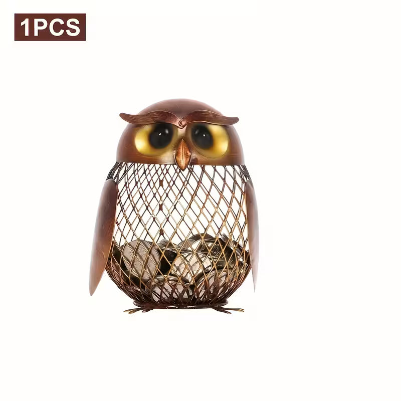 1pc Owl Shaped Coin Bank