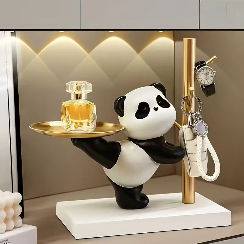 A Creative Panda-Themed Key Holder
