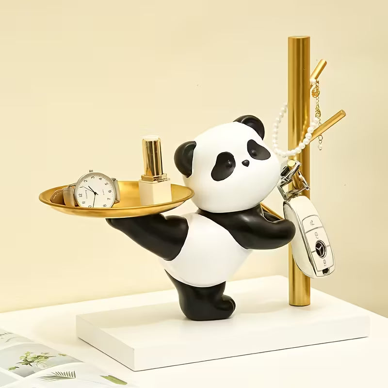 A Creative Panda-Themed Key Holder