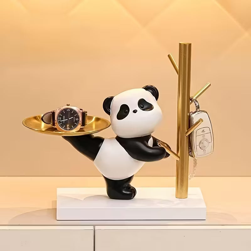 A Creative Panda-Themed Key Holder
