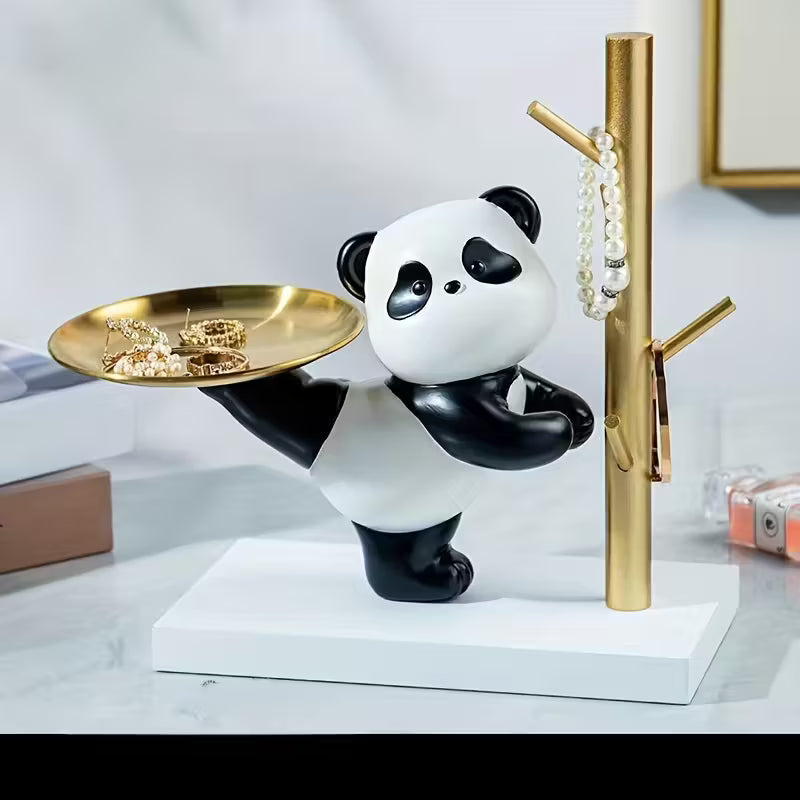 A Creative Panda-Themed Key Holder