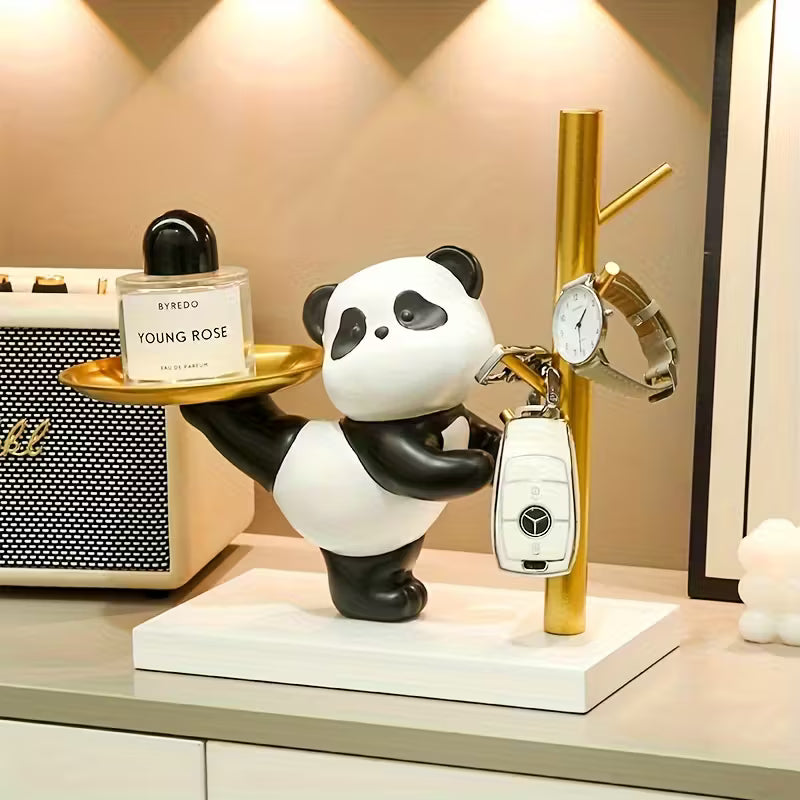 A Creative Panda-Themed Key Holder